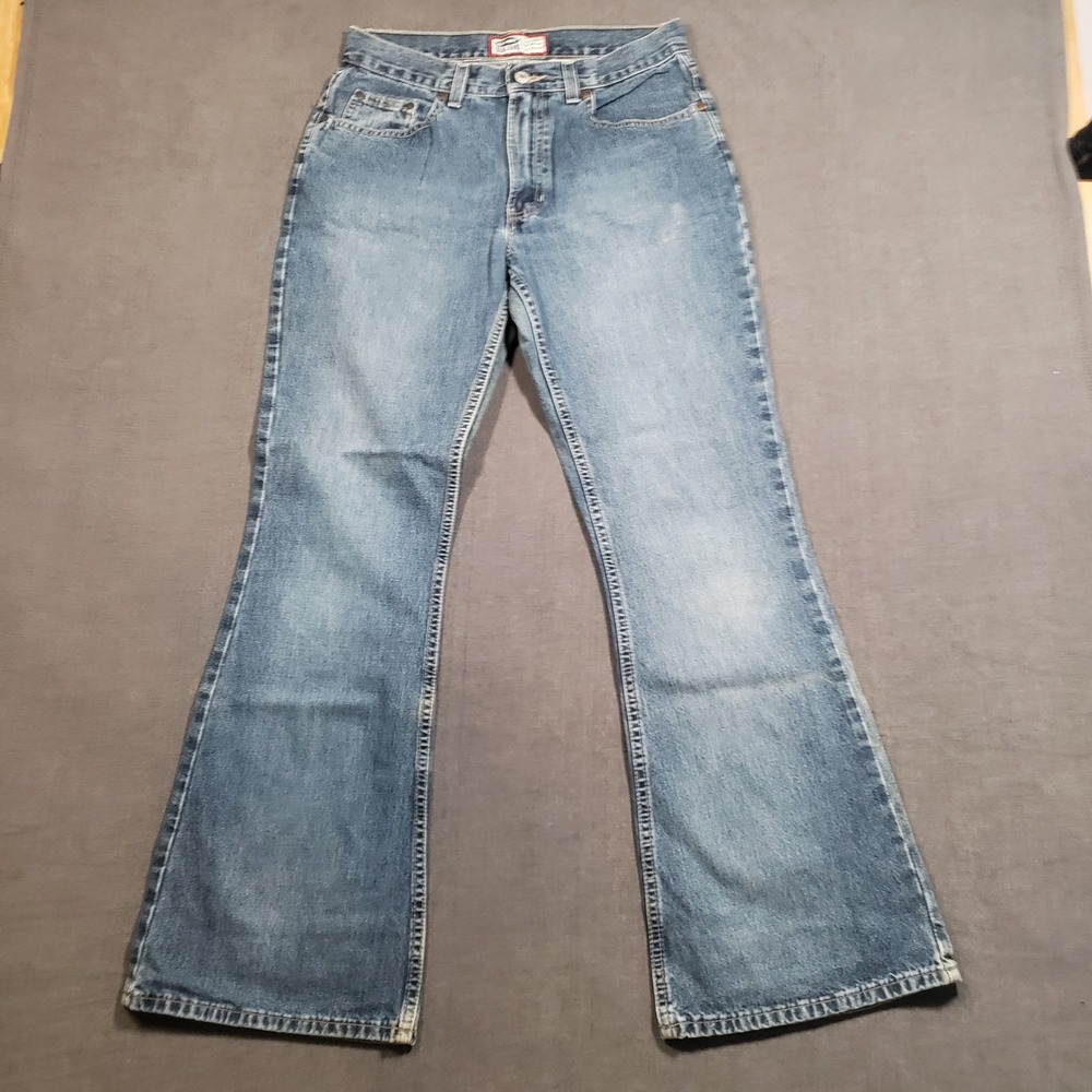 Old Navy Flare Jeans Womens 8 Blue 100% Cotton Medium Wash Vintage Style 403588